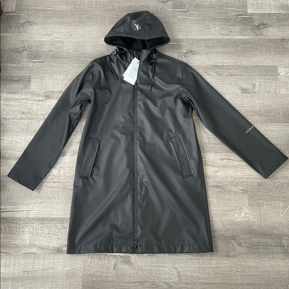 Calvin Klein Solid Technical Waterproof Raincoat